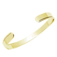 Curved Armband vergoldet