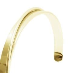 Curved Armband vergoldet