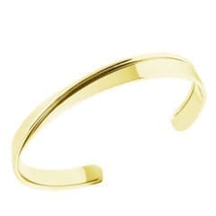 Curved Armband vergoldet