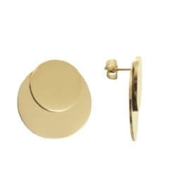 Dual earrings gold plated