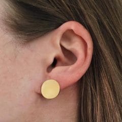 Dual earrings gold plated