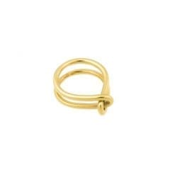 Wire Ring vergoldet