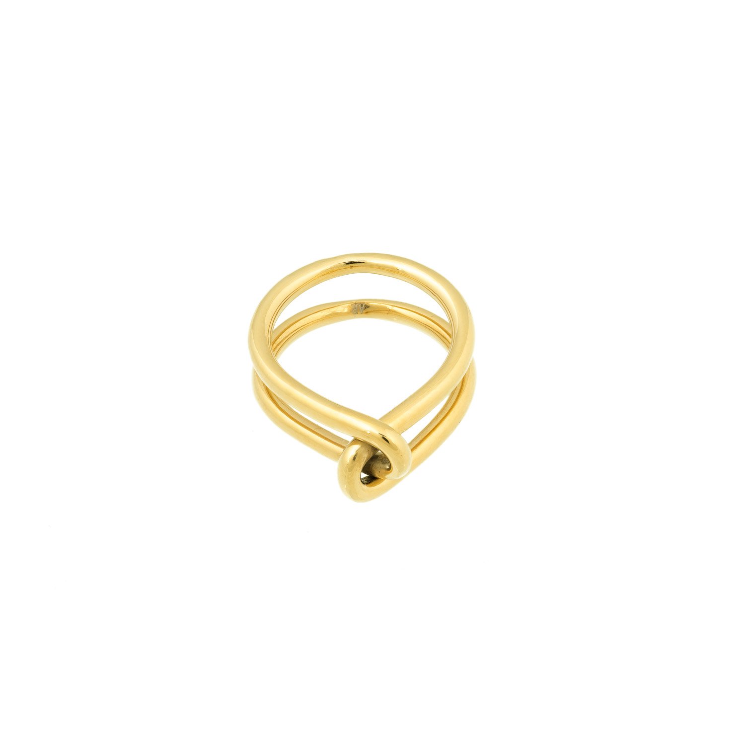 Wire ring gold plated - Bandhu