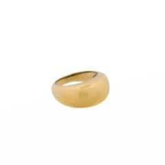 Bouble ring verguld