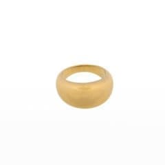 Bouble ring verguld
