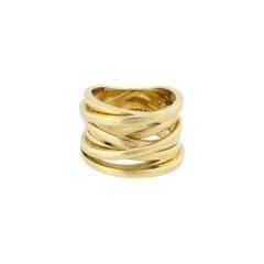 Coil ring gold plated