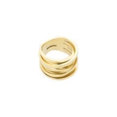Coil ring gold plated