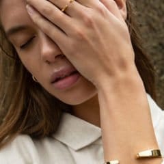 Vinyasa ring gold plated