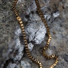 Box ketting verguld