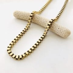 Box ketting verguld