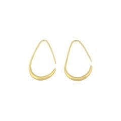 Teardrop oorbellen verguld