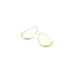 Teardrop oorbellen verguld