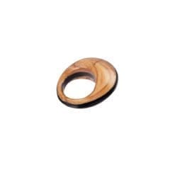 Pamoja Ring Olivenholz und Ebenholz