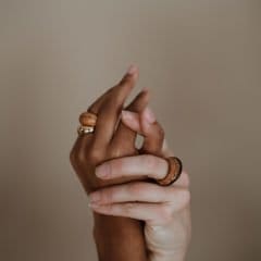Kilima Ring Olive Wood