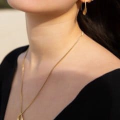 Melt necklace gold plated