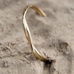 Twine bracelet gold plated