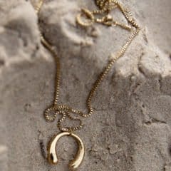 Melt necklace gold plated