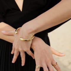 Melt Armband vergoldet