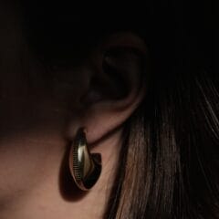 Ribble earrings gold plated ARCHIVE