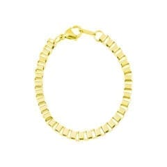 Box Chain Armband vergoldet