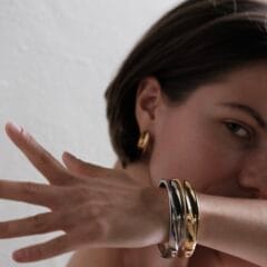 Onda bracelet gold plated