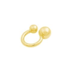 Dot Duo Ring goldplattiert