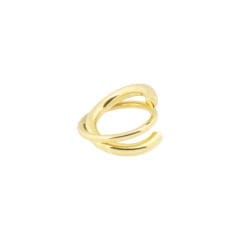 Cutted ring verguld