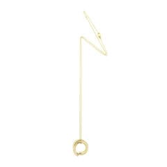 Cutted necklace gold