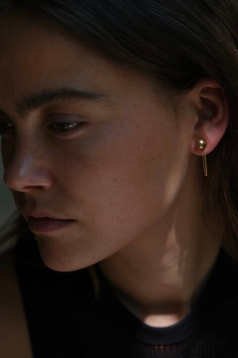 Conflicting earrings gold plated - Image 2