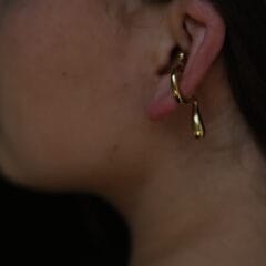Liquefy ear cuff gold plated