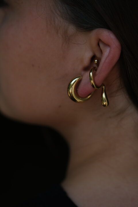 Liquefy ear cuff gold plated - Image 3