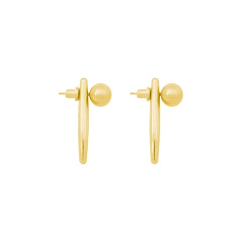 Conflicting earrings gold plated