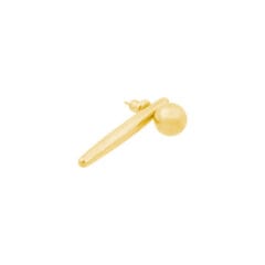 Conflicting earrings gold plated