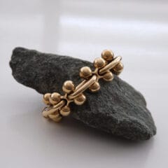 Molecule armband verguld