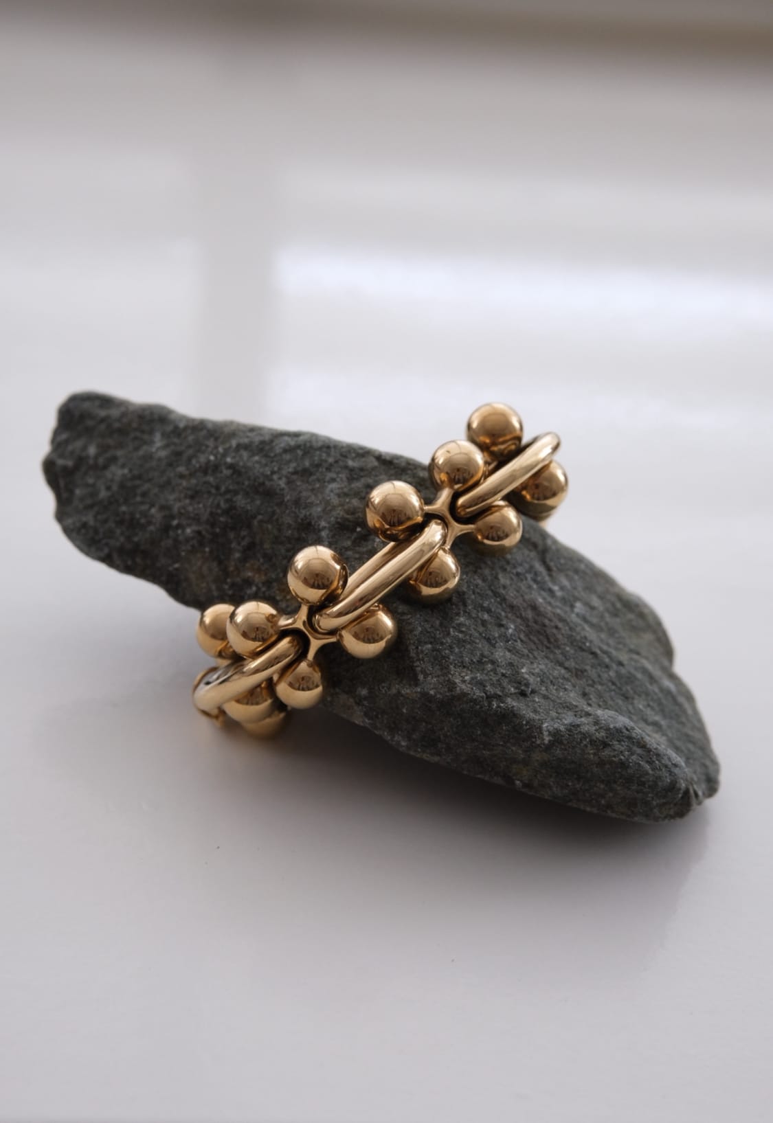 Molecule bracelet gold plated - Image 3