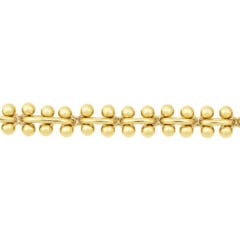 Molecule armband verguld