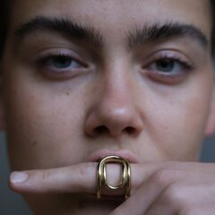 Loop Ring vergoldet