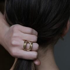 Loop Ring vergoldet