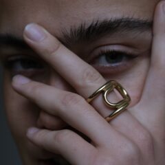 Loop Ring vergoldet