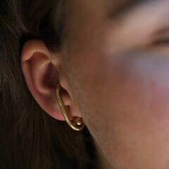 Fuse earrings gold plated