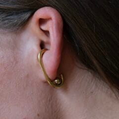 Fuse earrings gold plated