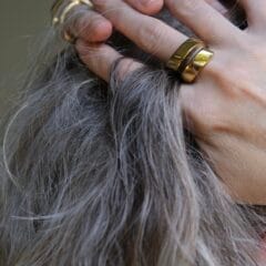 Clasp ring gold plated