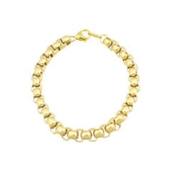 Clasp bracelet gold plated