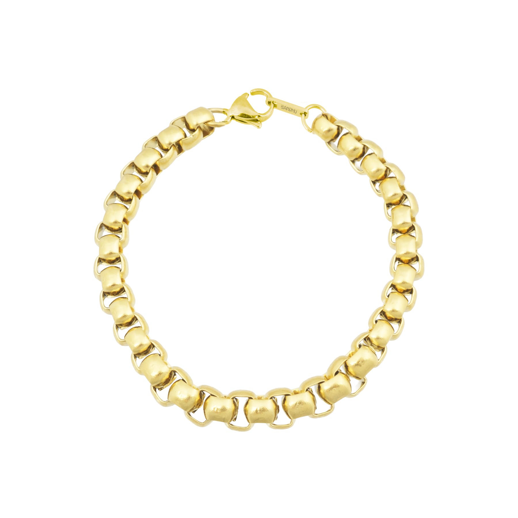 Clasp bracelet gold plated