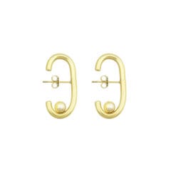 Fuse earrings gold plated